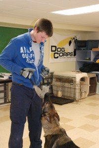 Kevin and Sören playing tug