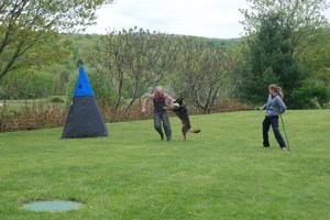 Soren working the helper